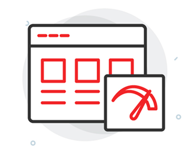 website with arrows